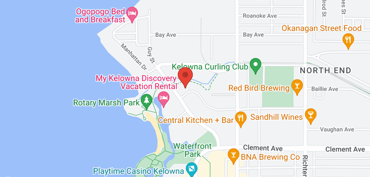 map of #1907 1075 Sunset Drive